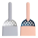 Maxbell Cat Litter Shovel with Holder Scoop with Stand Pet Cleaning Tool White Gray