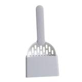 Maxbell Cat Litter Shovel with Holder Scoop with Stand Pet Cleaning Tool White Gray