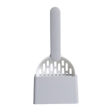 Maxbell Cat Litter Shovel with Holder Scoop with Stand Pet Cleaning Tool White Gray
