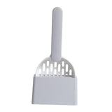 Maxbell Cat Litter Shovel with Holder Scoop with Stand Pet Cleaning Tool White Gray