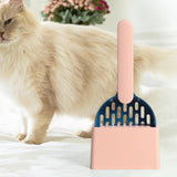 Maxbell Cat Litter Shovel with Holder Scoop with Stand Pet Cleaning Tool Pink Blue