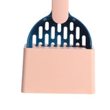 Maxbell Cat Litter Shovel with Holder Scoop with Stand Pet Cleaning Tool Pink Blue
