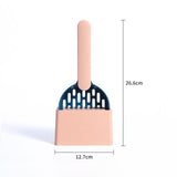 Maxbell Cat Litter Shovel with Holder Scoop with Stand Pet Cleaning Tool Pink Blue