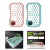 Maxbell Vivarium Box Cover Platform Turtle Accessories Decor Terrapin Rest Ornament Pink