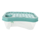 Maxbell Vivarium Box Cover Platform Turtle Accessories Decor Terrapin Rest Ornament Blue