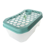 Maxbell Vivarium Box Cover Platform Turtle Accessories Decor Terrapin Rest Ornament Blue