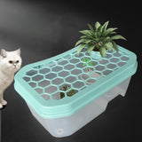 Maxbell Vivarium Box Cover Platform Turtle Accessories Decor Terrapin Rest Ornament Blue