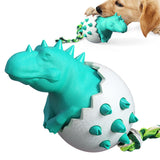 Maxbell Durable Dog Chew Toys Dinosaur Egg Non Toxic for All Breeds Dogs Puppy Blue