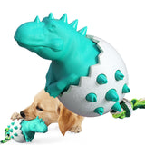 Maxbell Durable Dog Chew Toys Dinosaur Egg Non Toxic for All Breeds Dogs Puppy Blue