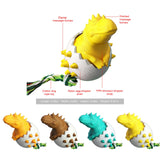 Maxbell Durable Dog Chew Toys Dinosaur Egg Non Toxic for All Breeds Dogs Puppy Blue