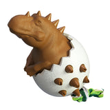 Maxbell Durable Dog Chew Toys Dinosaur Egg Non Toxic for All Breeds Dogs Puppy Brown