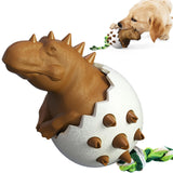 Maxbell Durable Dog Chew Toys Dinosaur Egg Non Toxic for All Breeds Dogs Puppy Brown