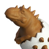 Maxbell Durable Dog Chew Toys Dinosaur Egg Non Toxic for All Breeds Dogs Puppy Brown