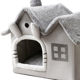 Maxbell Cat Sleeping Bed Washable Anti Slip Breathable Cushion Cat Accessories gray