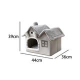 Maxbell Cat Sleeping Bed Washable Anti Slip Breathable Cushion Cat Accessories gray