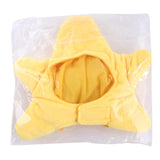 Maxbell Cat Hat Yellow Star Soft Plush Adorable Headwear Cap for Puppy Rabbit Pet