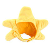 Maxbell Cat Hat Yellow Star Soft Plush Adorable Headwear Cap for Puppy Rabbit Pet