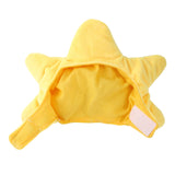 Maxbell Cat Hat Yellow Star Soft Plush Adorable Headwear Cap for Puppy Rabbit Pet