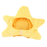 Maxbell Cat Hat Yellow Star Soft Plush Adorable Headwear Cap for Puppy Rabbit Pet