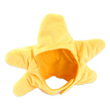 Maxbell Cat Hat Yellow Star Soft Plush Adorable Headwear Cap for Puppy Rabbit Pet