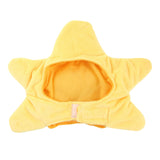 Maxbell Cat Hat Yellow Star Soft Plush Adorable Headwear Cap for Puppy Rabbit Pet