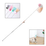 Maxbell Cat Wand Toy Feather Cat Playing Kitten Rod Toy Scratching Pet Accessories