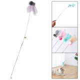 Maxbell Cat Wand Toy Feather Cat Playing Kitten Rod Toy Scratching Pet Accessories