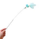 Maxbell Cat Wand Toy Feather Cat Playing Kitten Rod Toy Scratching Pet Accessories