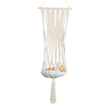 Maxbell Bohemian Handwoven Tapestry Macrame Cat Hammock Cat Nest Wall Hanging Basket