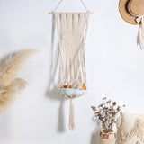 Maxbell Bohemian Handwoven Tapestry Macrame Cat Hammock Cat Nest Wall Hanging Basket