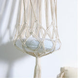 Maxbell Bohemian Handwoven Tapestry Macrame Cat Hammock Cat Nest Wall Hanging Basket