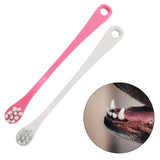 Maxbell Dog Cats Teeth Deep Clean Brush Cleaning Fresh Breath Pets Toothbrush Pink