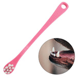 Maxbell Dog Cats Teeth Deep Clean Brush Cleaning Fresh Breath Pets Toothbrush Pink