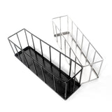 Maxbell Hollow Rectangle Tortoise Feeder Pet Reptile Food Dispenser Tool Accessories Silver