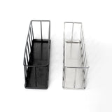 Maxbell Hollow Rectangle Tortoise Feeder Pet Reptile Food Dispenser Tool Accessories Silver