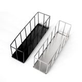 Maxbell Hollow Rectangle Tortoise Feeder Pet Reptile Food Dispenser Tool Accessories Silver