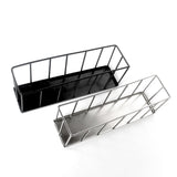 Maxbell Hollow Rectangle Tortoise Feeder Pet Reptile Food Dispenser Tool Accessories Silver
