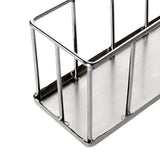 Maxbell Hollow Rectangle Tortoise Feeder Pet Reptile Food Dispenser Tool Accessories Silver