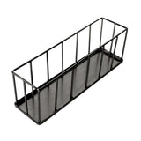 Maxbell Hollow Rectangle Tortoise Feeder Pet Reptile Food Dispenser Tool Accessories Black