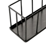 Maxbell Hollow Rectangle Tortoise Feeder Pet Reptile Food Dispenser Tool Accessories Black
