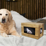 Maxbell Ash Urns Box Woodfor Dog Cat Funeral Cremation Urns with Picture Frame A