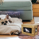 Maxbell Ash Urns Box Woodfor Dog Cat Funeral Cremation Urns with Picture Frame A