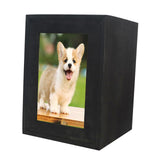 Maxbell Pet Cremation Urn for Dogs Cats Ashes Photo Frame Casket Memorial Keepsake Black