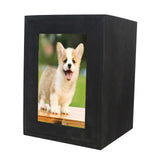Maxbell Pet Cremation Urn for Dogs Cats Ashes Photo Frame Casket Memorial Keepsake Black