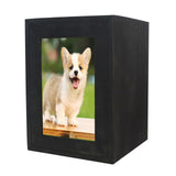 Maxbell Pet Cremation Urn for Dogs Cats Ashes Photo Frame Casket Memorial Keepsake Black