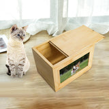 Maxbell Wooden Pet Urns Funeral Cremation Urn Box Storage Organizer Cremation Urn