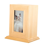 Maxbell Pet Urn Ash Urns for Dogs Casket Memorial Keepsake Remembrance Funeral Light Wood