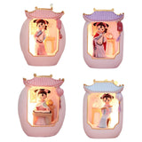 Maxbell Chinese Girl Playing Musical Instrument Sculpture Craft Night Lamp Ornament pink playing Pipa