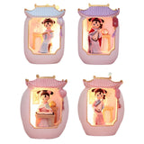 Maxbell Chinese Girl Playing Musical Instrument Sculpture Craft Night Lamp Ornament pink playing Pipa