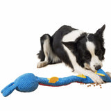 Maxbell Squeaky Dog Toy Puppy Sniff Mat Sniffing Pad Cushion for Indoor Outdoor Blue